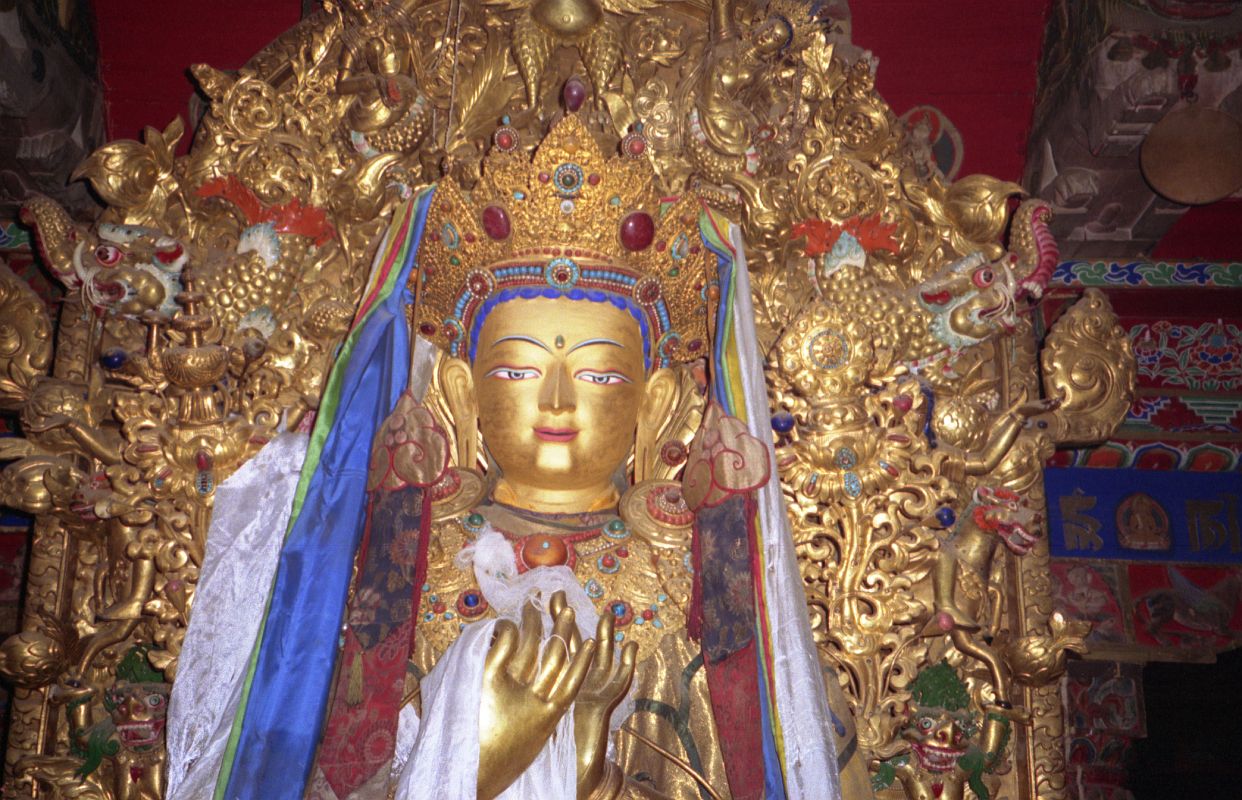 Tibet Lhasa 02 10 Jokhang Inside Another Maitreya Statue